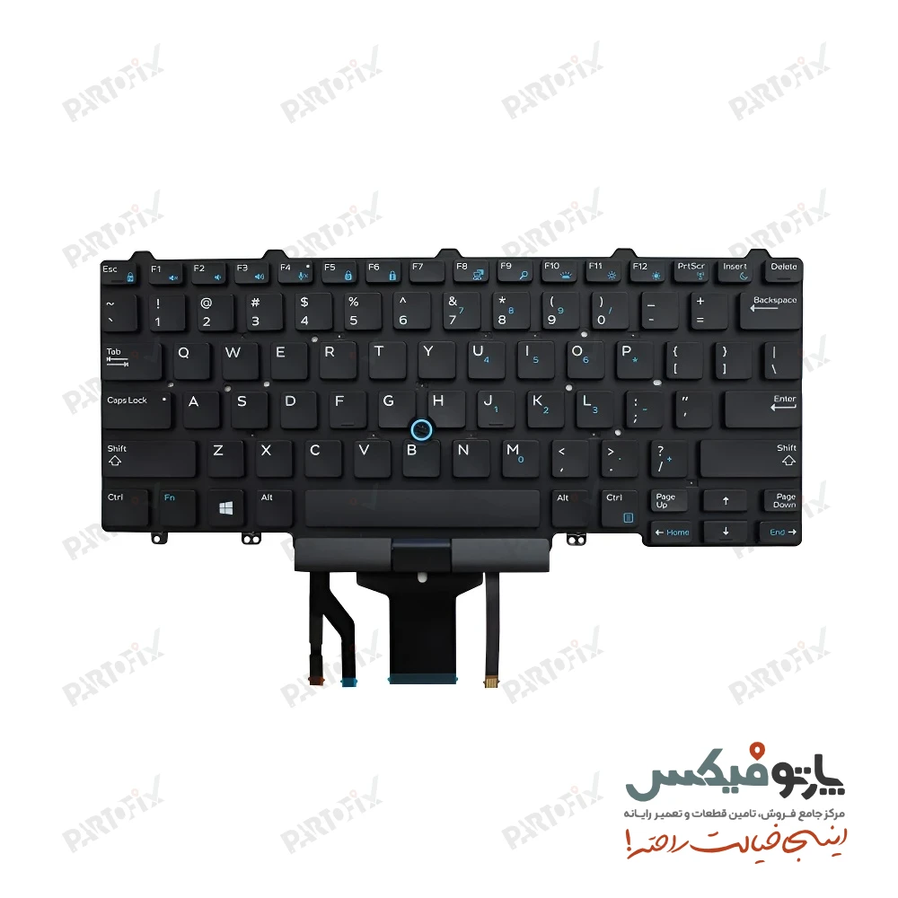 کیبورد لپ تاپ دل Dell Latitude E5470 E5450 E5480 با موس و بکلایت