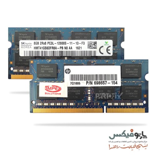 رم لپ تاپ 8 گیگابایت DDR3L-1600 PC3L-12800 با 6 ماه گارانتی
