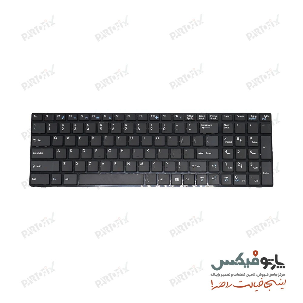 کیبورد لپ تاپ ام اس آی MSI CX61 مشکی-با فریم