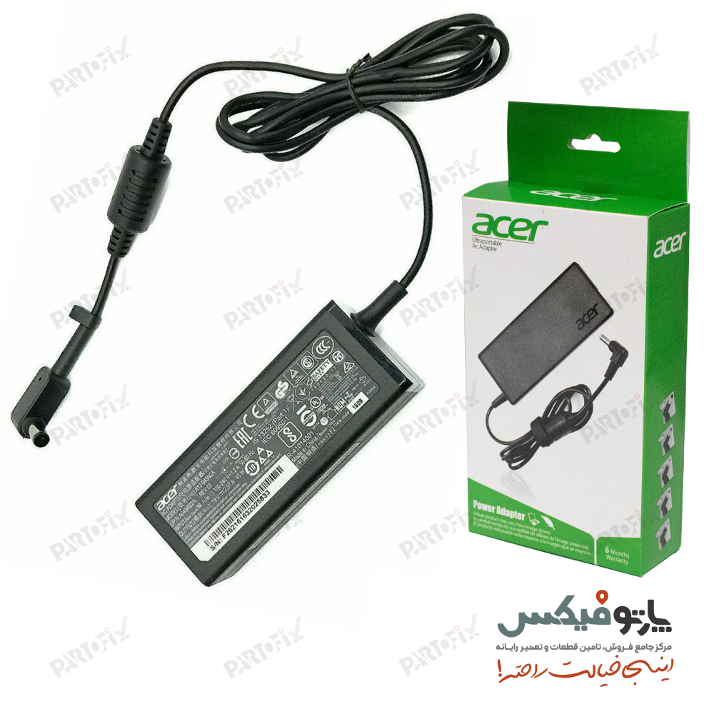 شارژر اورجینال لپ تاپ ایسر 19 ولت 2.37 آمپر 1.7 * 5.5