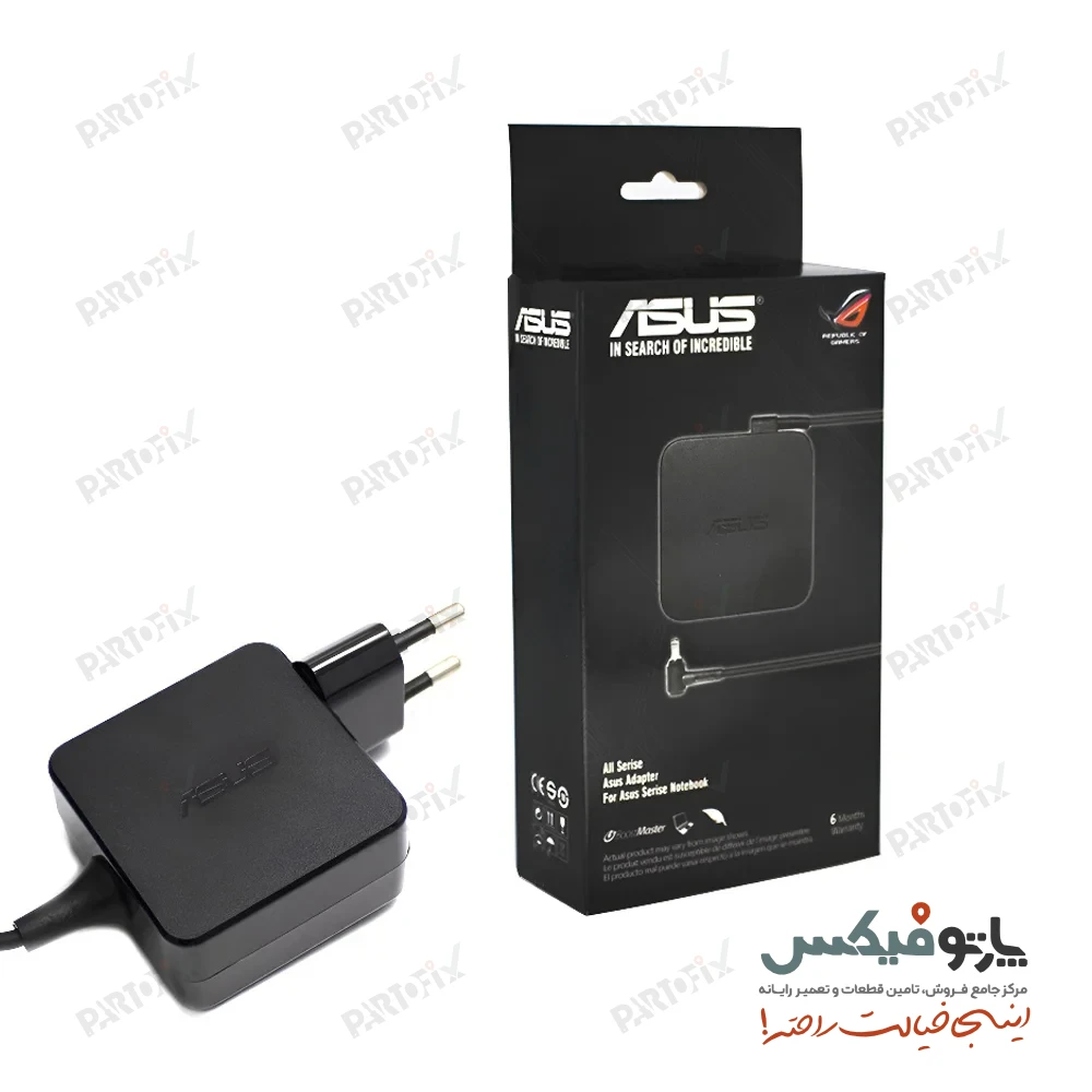 شارژر اورجینال لپ تاپ ایسوس 20 ولت 3.25 آمپر 65 وات TYPE-C