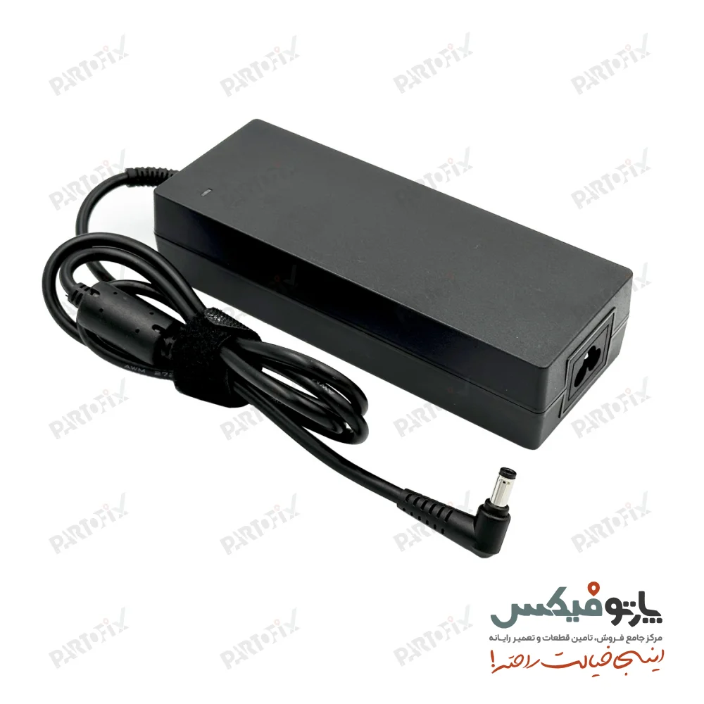 شارژر اورجینال لپ تاپ ایسوس 19.5 ولت 6.32 آمپر 5.5x2.5 مستطیلی BIG