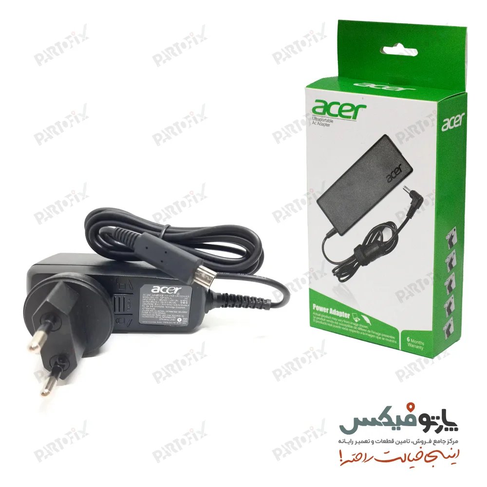 شارژر اورجینال لپ تاپ ایسر 12 ولت 1.5 آمپر کانکتور MICRO USB