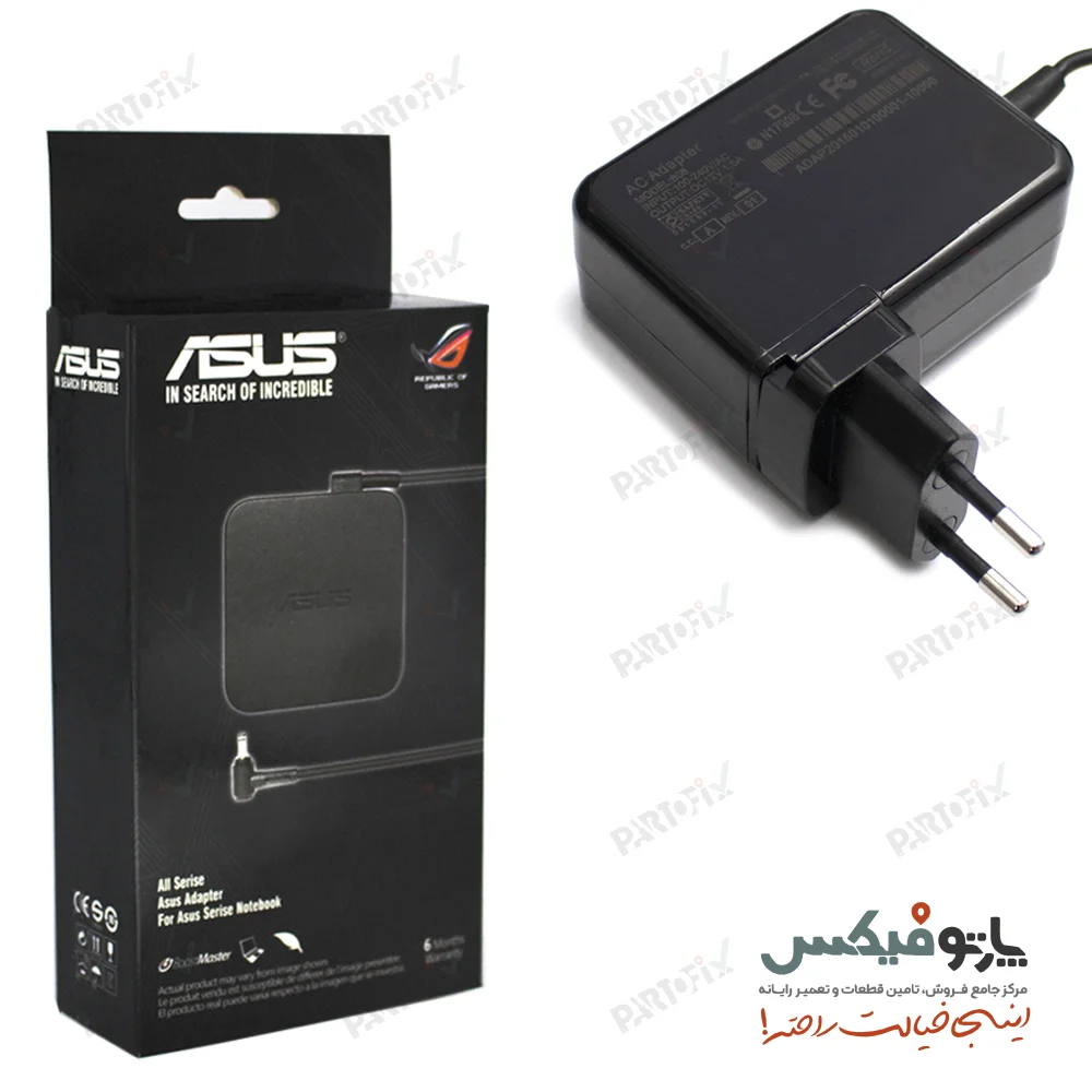 شارژر اورجینال لپ تاپ ایسوس 19 ولت 3.42 آمپر کانکتور TX300