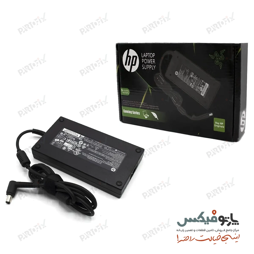 شارژر اورجینال لپ تاپ اچ پی 19.5 ولت 10.3 آمپر 5.0 * 7.4
