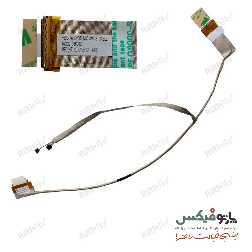 کابل فلت تصویر لپ تاپ ایسوس k43s(DD0KJ1LC000)(DD0KJ1LC100)(intel)