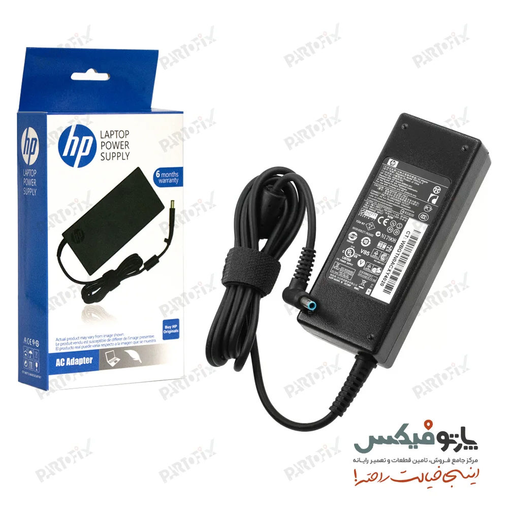شارژر اورجینال لپ تاپ اچ پی 19.5 ولت 4.62 آمپر کانکتور 3.0 * 4.5