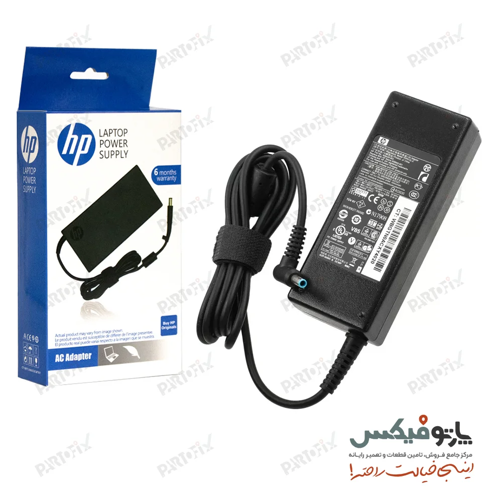 شارژر اورجینال لپ تاپ اچ پی 19 ولت 4.74 آمپر کانکتور 3.0 * 4.5