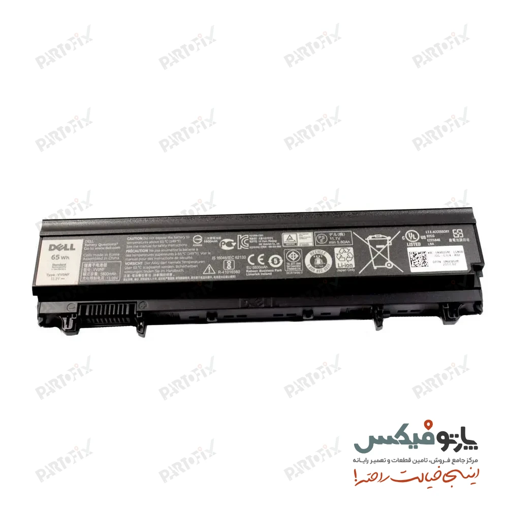 باتری اورجینال لپ تاپ دل Latitude E5440 پارت نامبر VVONF